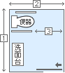 男子用レイアウト